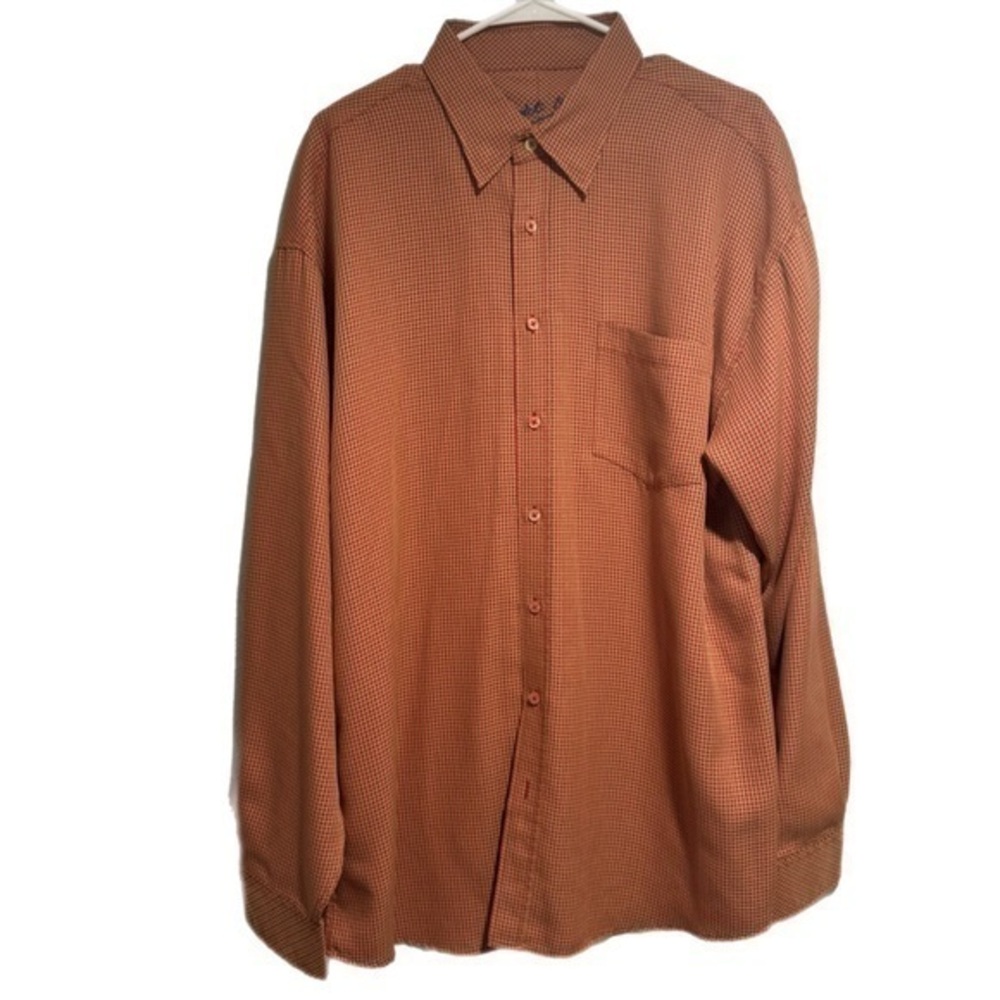 Bugatchi Orange and Yellow Button Down
